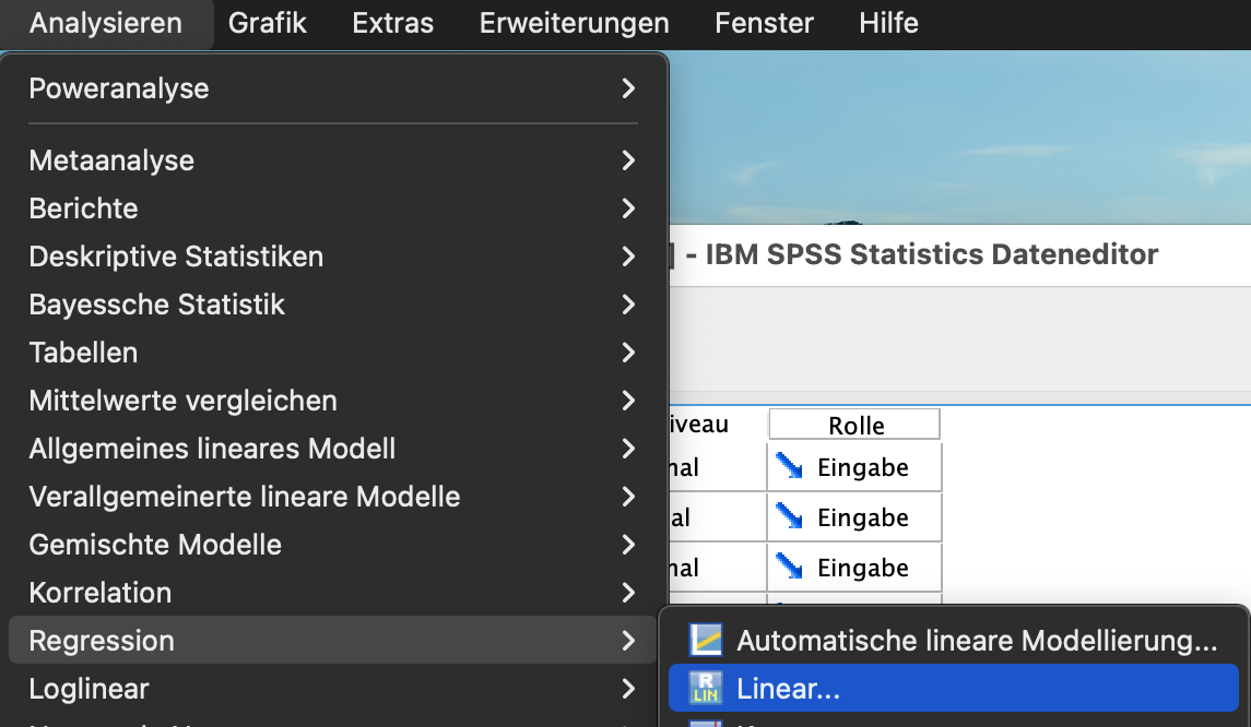 Regressionsanalyse in SPSS